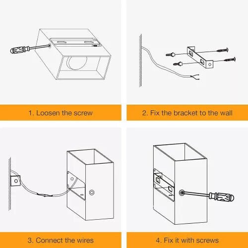 OOWOLF Modern Fali Lámpa, LED Világítás 2db Fehér - BShopyB07HN7G977_2