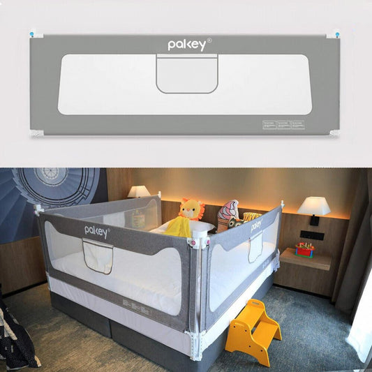 Pakey Leesésgátló Kisgyermekeknek - 200x70 cm, Ágyra Szerelhető Biztonsági Rács - BShopyX001ETVP4T_0