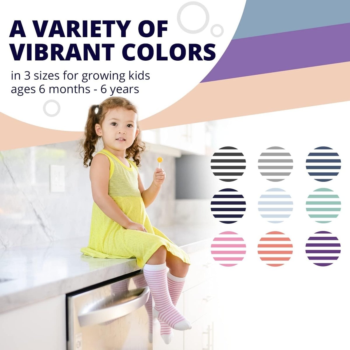 Prémium Csúszásgátló Baba és Gyerek Térdzokni Szettek – Több Színben és Méretben - BShopy