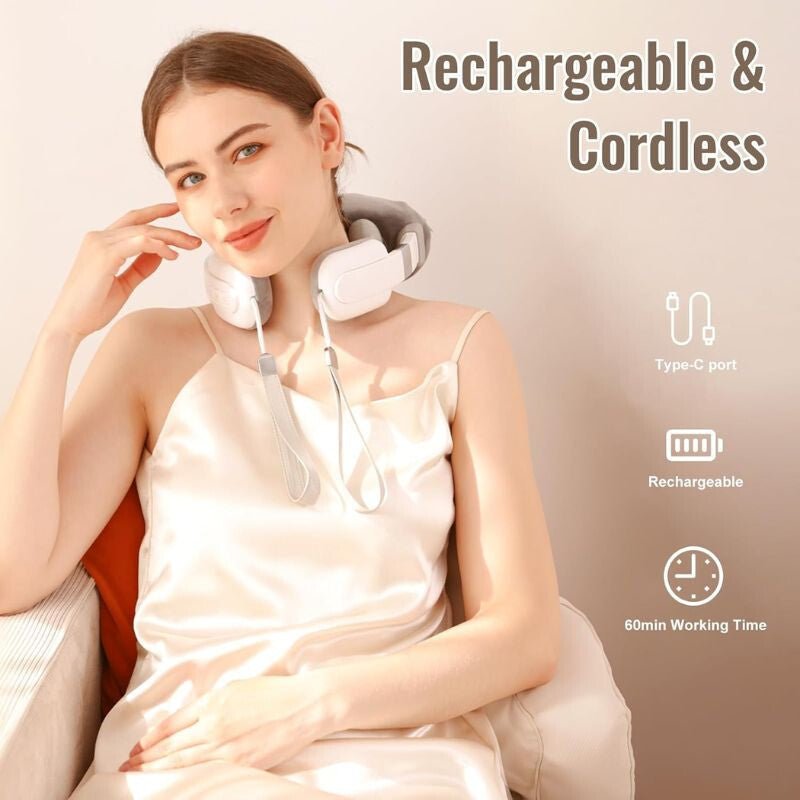 Prémium Nyak - és Vállmasszírozó – Mély Gyúró Masszázs, Hőterápiával - BShopy