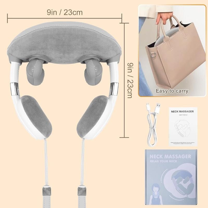 Prémium Nyak - és Vállmasszírozó – Mély Gyúró Masszázs, Hőterápiával - BShopy