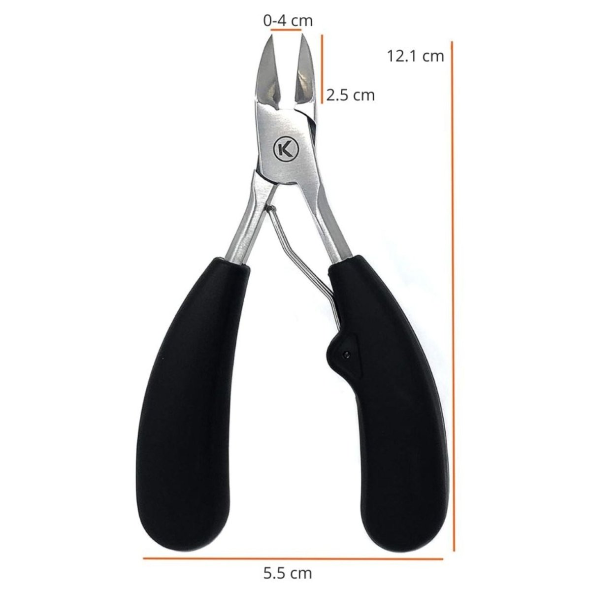 Professzionális Körömcsípő Vastag és Benőtt Körmökhöz – Extra Erős Rozsdamentes Acél, Ergonomikus Gumírozott Markolattal - BShopy