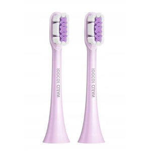 Soocas X3 Pro / X3U / V1 Szónikus Fogkefe Pótfej – 2 db, Lila - BShopy