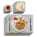 SportOut Világosszürke Étkező Alátét Szett – Hőálló, Csúszásmentes Szilikon Tányéralátét és Poháralátét - BShopy