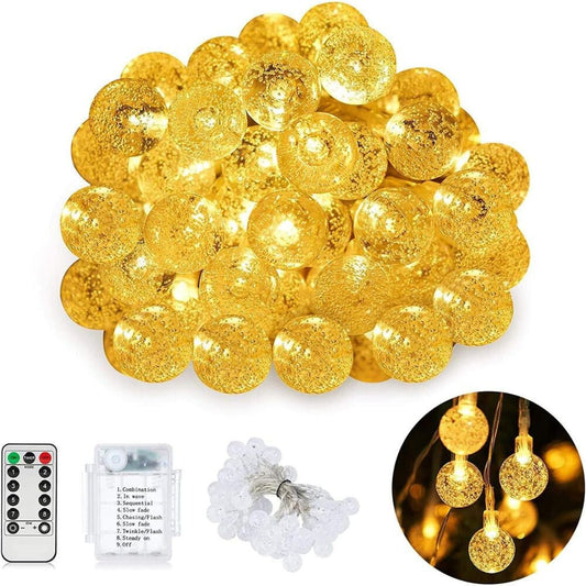 SUNNEST LED Fényfüzér – Melegfehér Beltérre és Kültérre - BShopyX001K1QADR_0