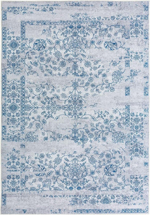 Taleta Barley Kék Virágos Perzsa Stílusú Beltéri Szőnyeg 80x150cm - BShopy