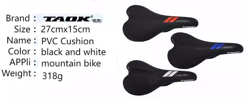 TAOK Mountain Bike Üléspárna - (Fehér/Fekete) - BShopy