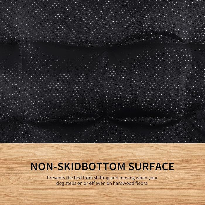 TEFOMATE Rövid Szőrű Plüss Kutyaágy M (Sötétszürke) - BShopy