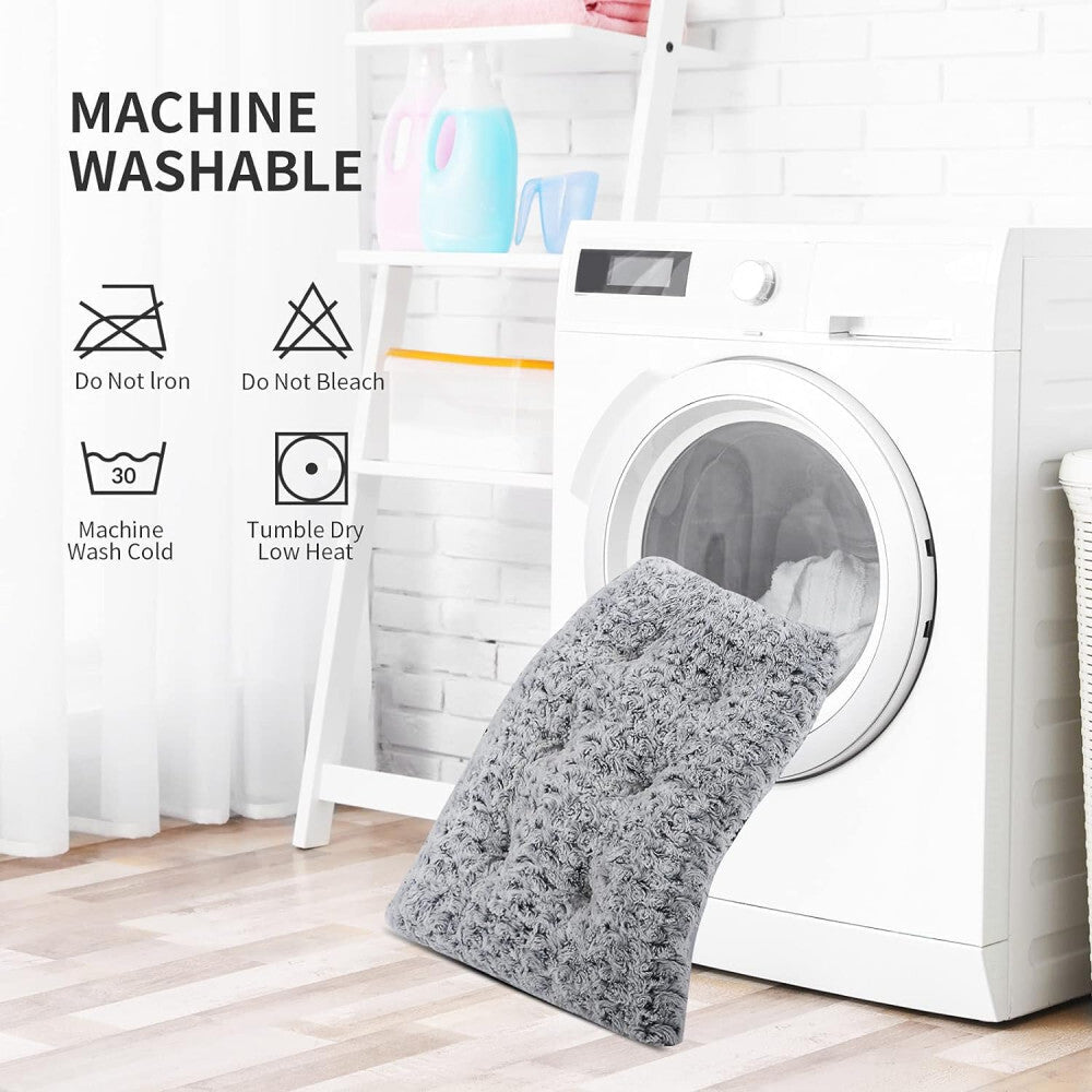 TEFOMATE Rövid Szőrű Plüss Kutyaágy M (Szürke) - BShopy