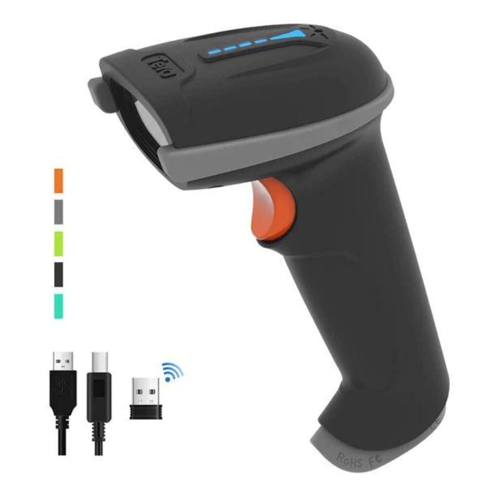 Tera D5100 Vezeték Nélküli 1D Vonalkódolvasó – Szürke, USB + 2,4 GHz - BShopy