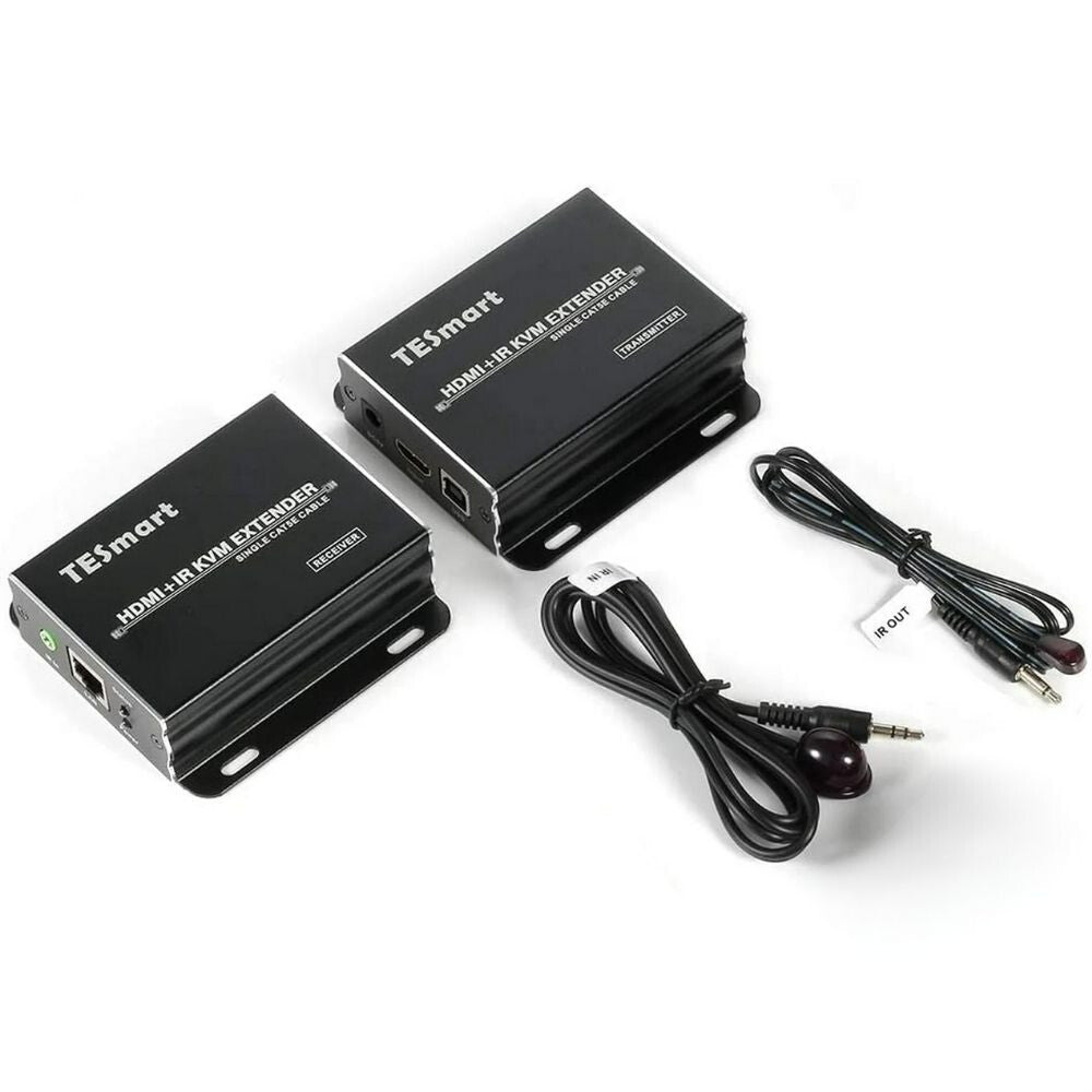 TESmart HDMI KVM + IR Extender 60 m, Cat5e/6, EDID, 1080p@60Hz - BShopy
