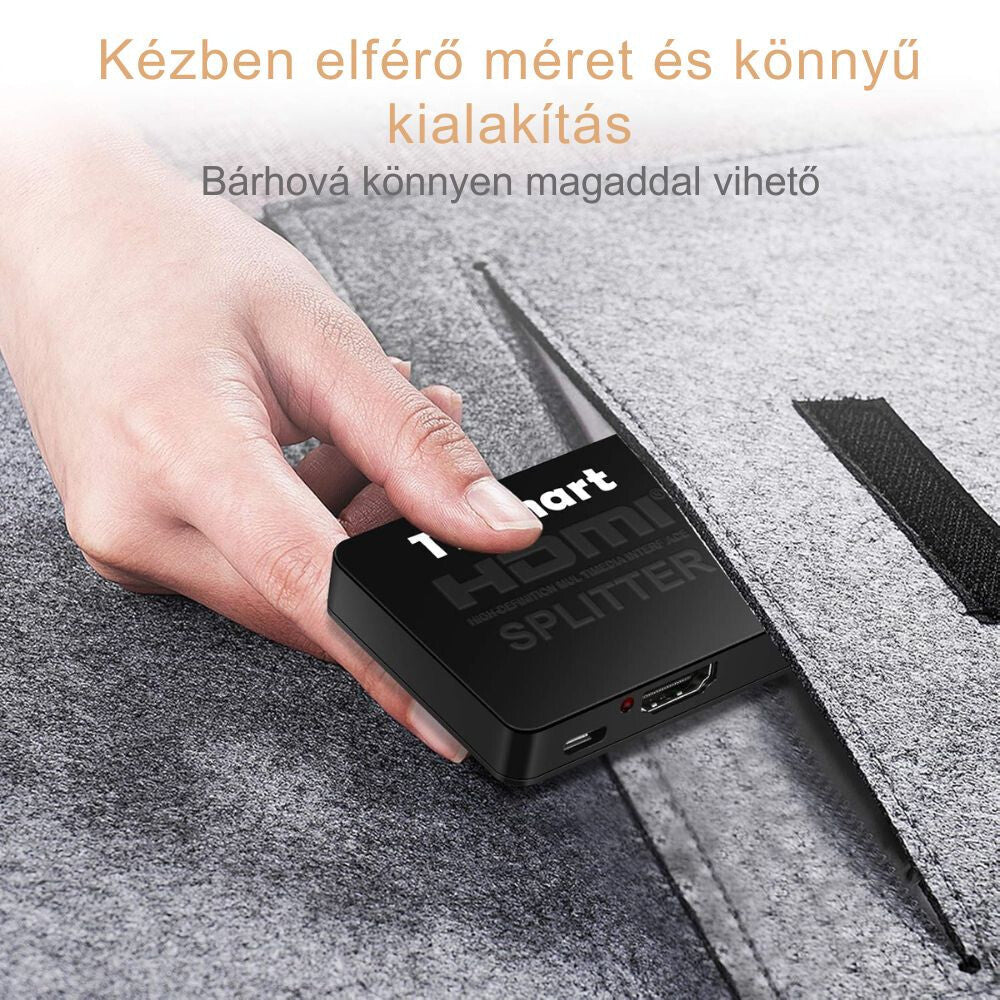 TESmart HDMI Splitter 1x2 – 4K@30Hz Ultra HD, HDMI Elosztó TV - hez, konzolhoz - BShopy