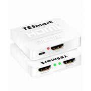 TESmart HDMI Splitter 1x2 – 4K@60Hz HDMI 2.0 Elosztó, Tükrözött Megjelenítés – Fehér