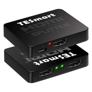 TESmart HDMI Splitter 1x2 – 4K@60Hz HDMI 2.0 Elosztó, Tükrözött Megjelenítés – Fekete