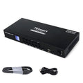 TESmart Triple Monitor HDMI KVM Switch – 4 Számítógép, 3 Monitor, 4K 60Hz, USB és Hang Megosztás - BShopy
