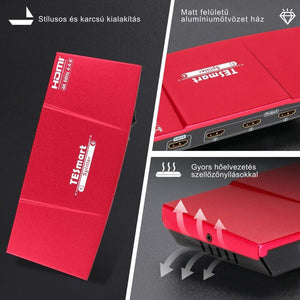 TESmart Ultra HD HDMI Splitter 1x4 – 4K@60Hz, HDR, 18 Gbps - BShopy