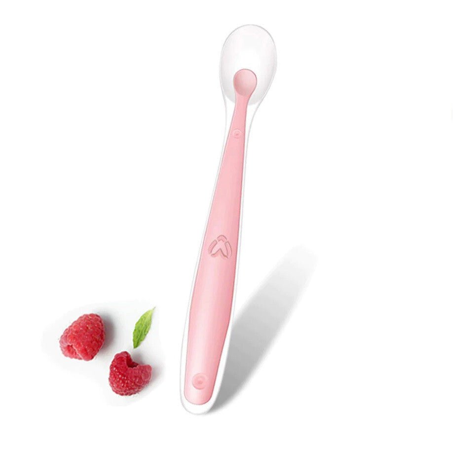 TheToddly Szilikon Etetőkanál Szett Csecsemőknek - 4 db, Narancssárga, Kék, Rózsaszín, Zöld - BShopy