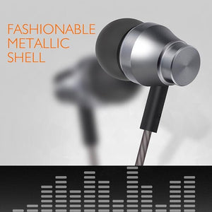 Toplus Vezetékes Fülhallgató Mikrofonnal - Ezüst Színben, Okostelefonhoz - BShopy