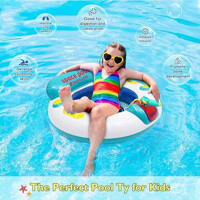 UFO - s Úszógumi Vízipisztollyal Gyermekeknek 2 - 10 Éves Korig 60cm - BShopyfelfújható úszógumi gyerekgyermek úszógumiUFO úszógumi10130003_6