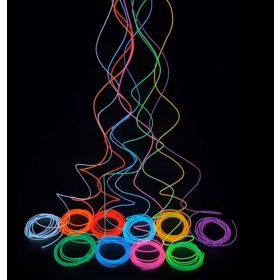   Bandă LED pentru mașină OneLED, lumină LED decupabilă, încărcare USB 2 m (albastru gheață)