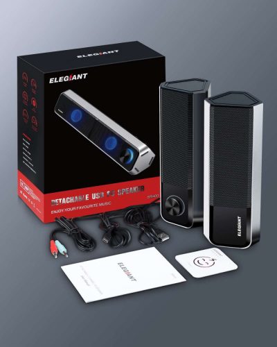 ELEGIANT SR400 BT5.0 Bluetooth Hangszóró HiFi Sztereó 2db/csomag