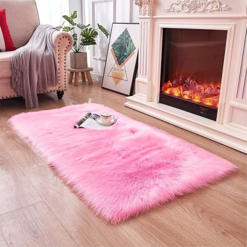 Topspitgo Műszőrme Szőnyeg 60x90cm (Pink)