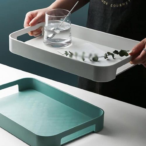 Tavă multifuncțională JIYANANDP – Tavă universală antiderapantă pentru depozitare și servire
