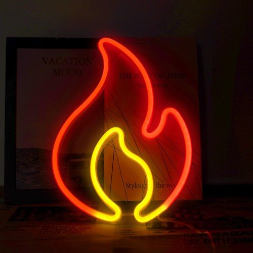 Wanxing Egyedi Tűz Formájú Neon LED Világítás 31x23cm
